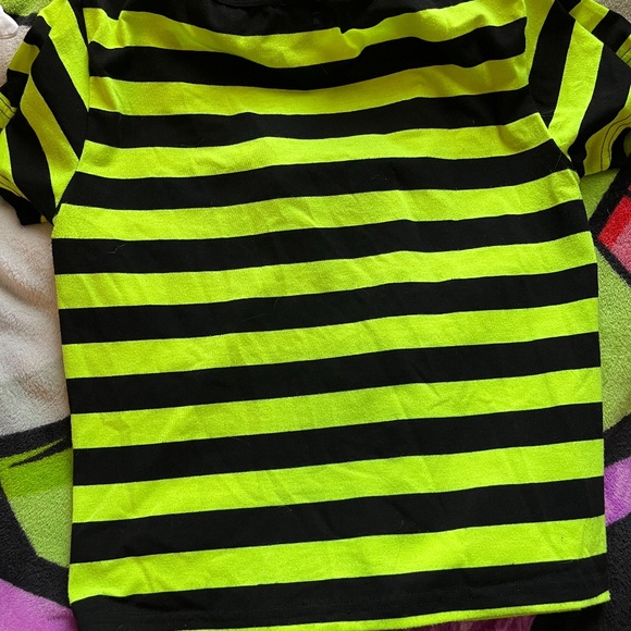 sold DOLLS KILL WIDOW STRIPED TOP LARGE - Picture 4 of 4